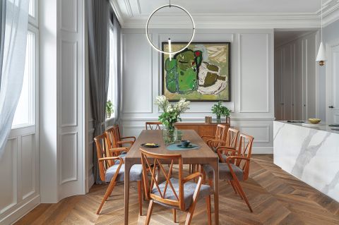 aranżacja jadalni w kamienicy