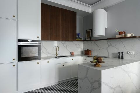 mieszkanie 53 m2 aranżacja kuchni