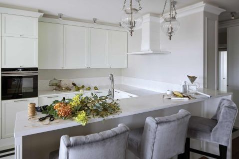 kuchnia styl klasyczny z nowoczesnym