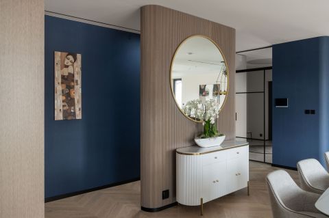 jadalnia w stylu nowoczesnej klasyki