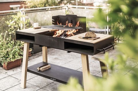 minikuchnia ogrodowa z grillem