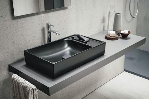czarna matowa umywalka