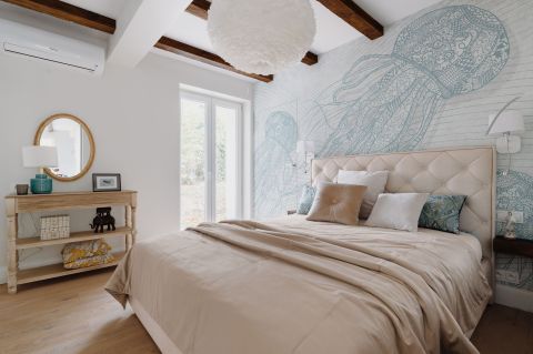 sypialnia w wakacyjnym stylu