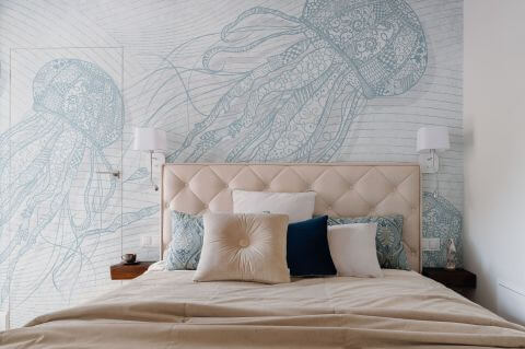 sypialnia w wakacyjnym stylu