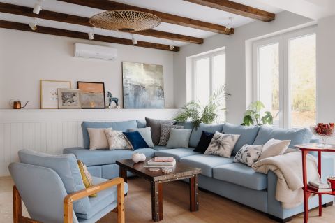 salon w wakacyjnym stylu