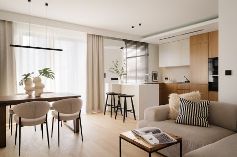 przytulne mieszkanie w stylu japandi