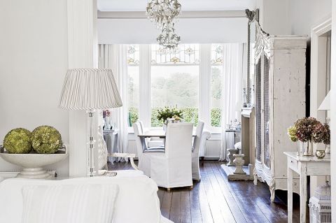 Białe jest piękne, dom w stylu shabby chic