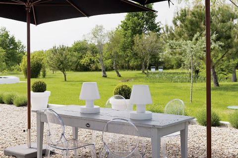 Spora działka ze starymi drzewami, które niczym najlepszy płot chronią prywatność.