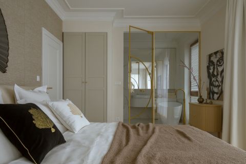 glamour i japandi w sypialni