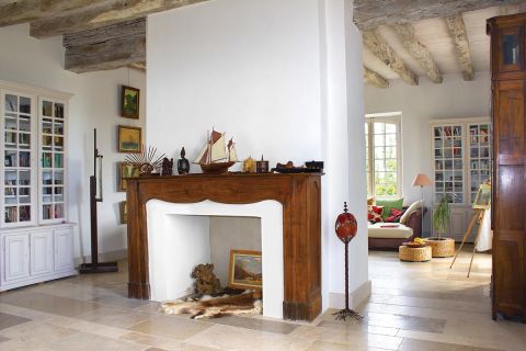 dom z wapienia wnętrza