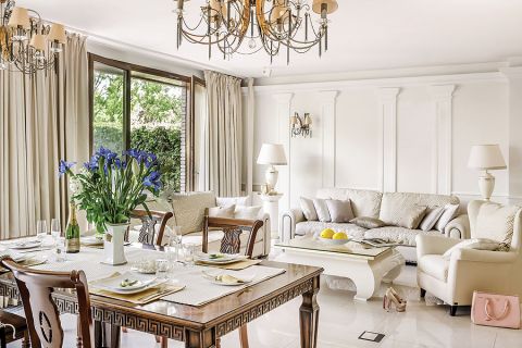 Elegancki apartament z odrobiną humoru