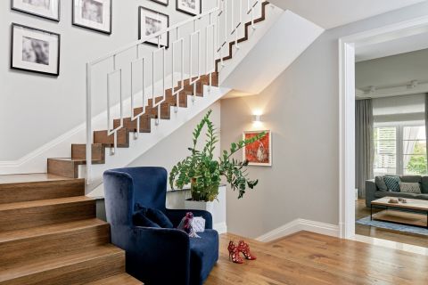 styl hampton hol przedpokój