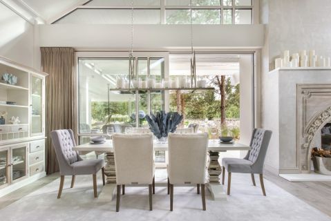 jadalnia w stylu hamptons