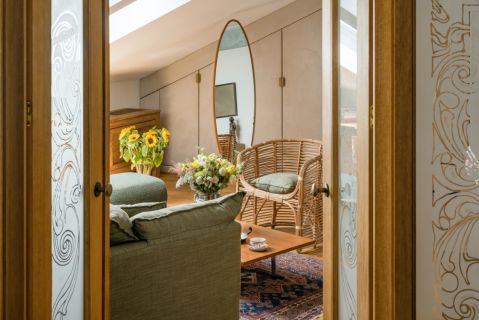 aranżacja poddasza w domu alicji majewskiej