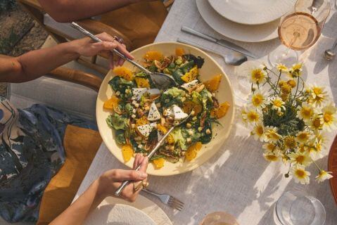 misa na sałatkę na letni stół