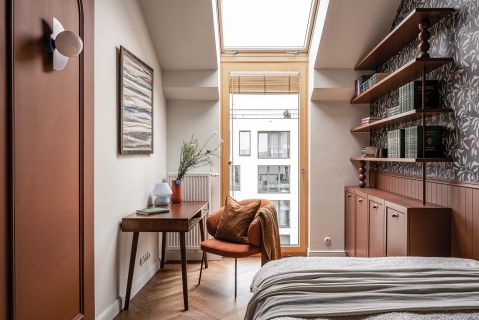 ciepłe kolorowe wnętrza