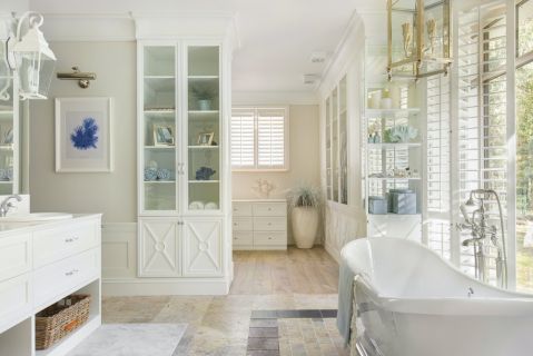 łazienka w stylu hamptons