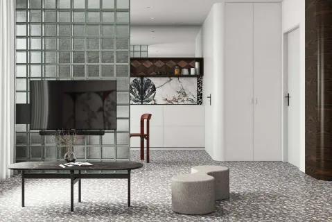 ścianka działowa z luksferów