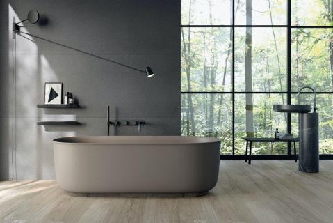 matowa wanna wolnostojąca