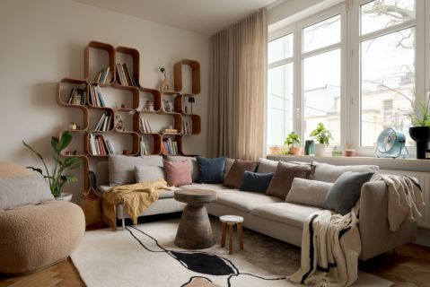 salon w stylu modernistycznym