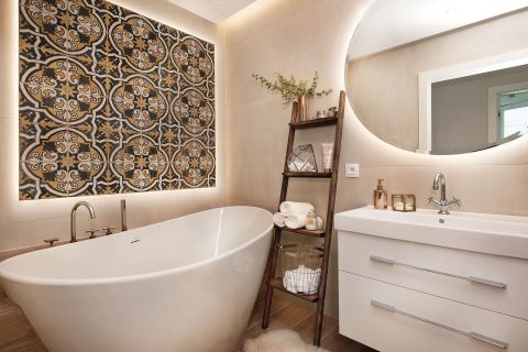 Mieszkanie w nowoczesnym, ciepłym stylu