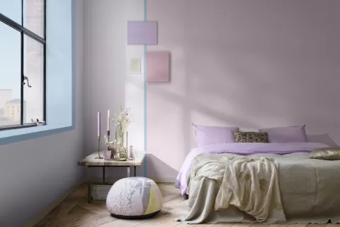 modny kolor ścian do sypialni 2022
