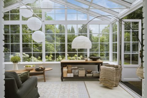 angielska oranżeria w stylu skandynawskim