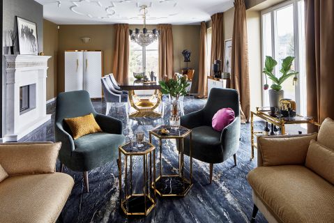 salon w stylu klasycznym