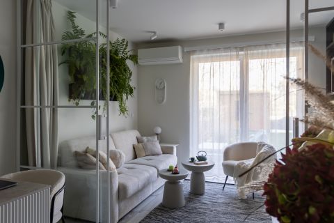 60-metrowe mieszkanie styl modern farmhouse