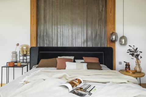 nowoczesny dom góralski sypialnia