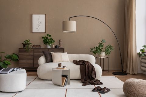 ocieplony minimalizm w salonie