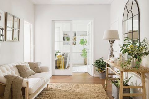 styl shabby chic hol przedpokój