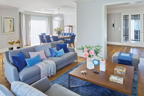 Błękit, antyki i styl hampton – wnętrza jak z amerykańskiego filmu