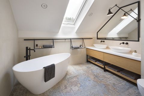 łazienka w stylu loft
