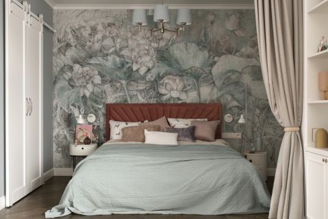 sypialnia nastolatki w stylu modern classic