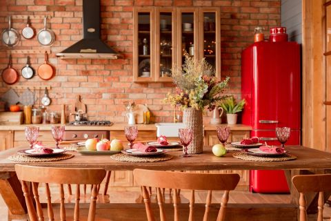 wystrój kuchni w stylu rustykalnym