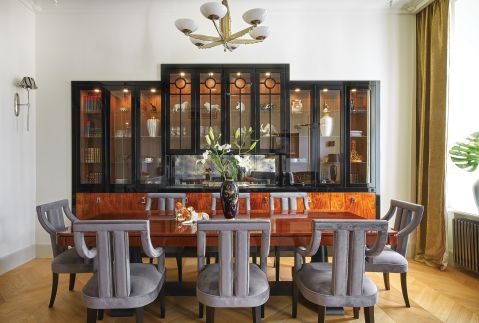 jadalnia w stylu art deco