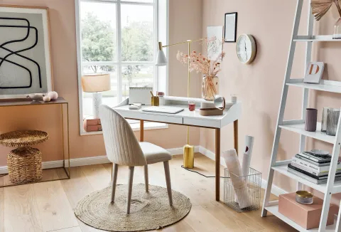 kobiecy gabinet do pracy