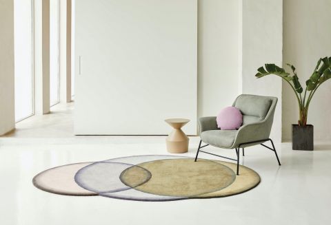 okrągły dywan do salonu