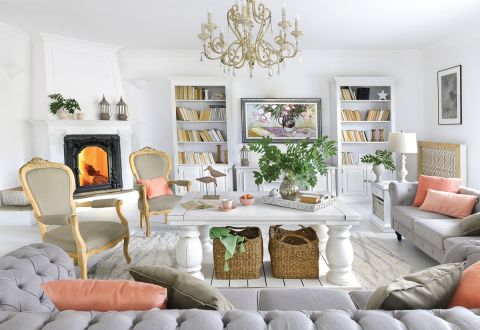 biały salon pomysły aranżacje