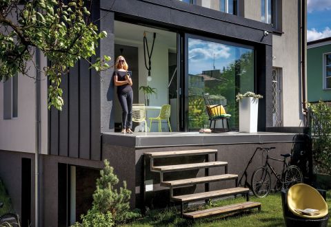 dom kostka nowoczesny