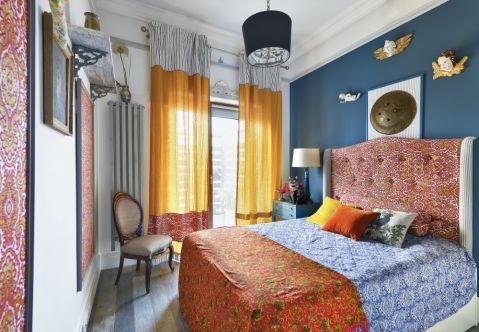 sypialnia w artystycznym stylu