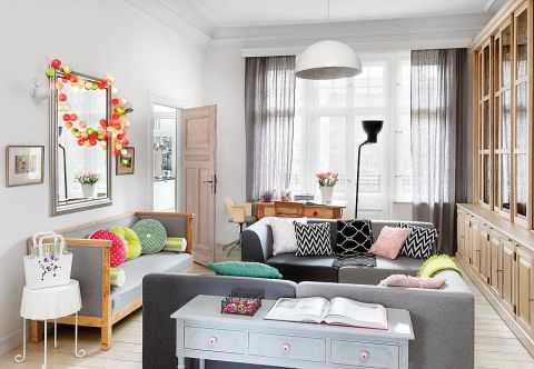 Właścicielka uwielbia wzornictwo skandynawskie, szczególnie duńskie.