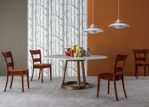 stół do jadalni marmurowym blatem