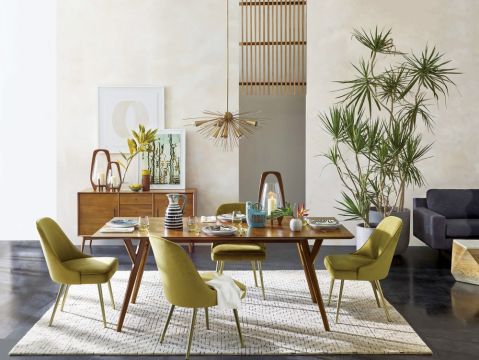 Salon, kuchnia i sypialnia w kolorach natury