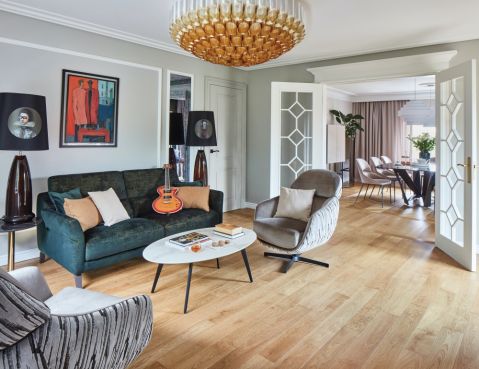 wysmakowane detale i odważne kolory w stuletnim domu