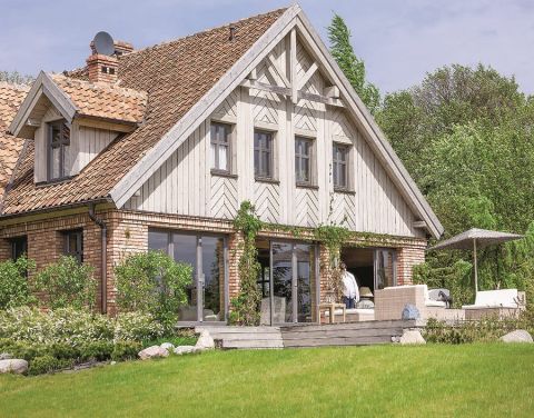 Styl francuski w domu na Mazurach