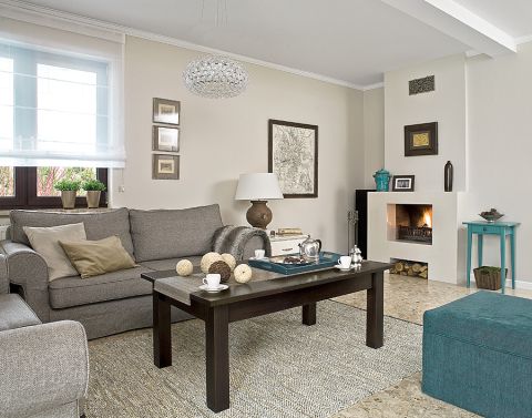 Nietypowy kolor przewodni to ryzyko - jeden źle dobrany akcent może zepsuć cały efekt. Beże okazały sie bezpiecznym tłem.