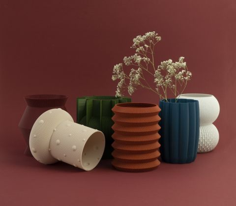 wazony wydrukowane na drukarce 3D