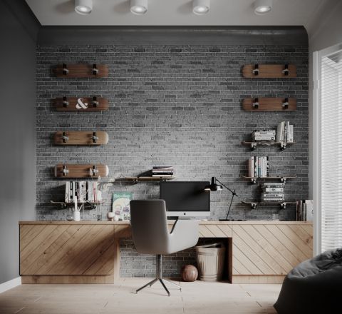 Klasyczne i naturalne wnętrza z nutką industrializmu w domu